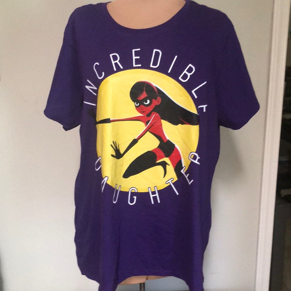 Disney Pixar Incredible Daughter Purple TShirt size 3XL. 100% Cotton